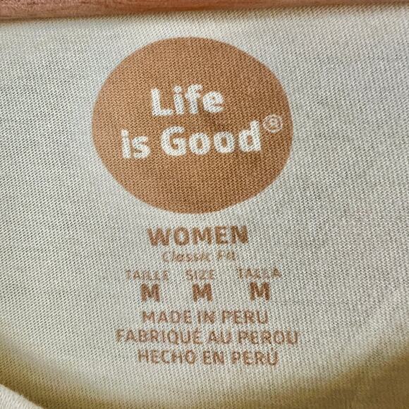 Life is Good Womens M Tropical Coastal Nautical Resortwear Coconut Graphic Tank - Picture 6 of 9